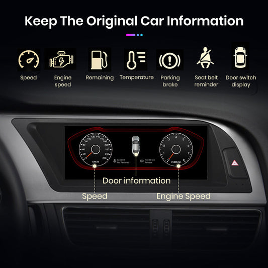 Junsun 8.8 inch Wireless CarPlay Andorid Auto Car Radio Multimedia For Audi A4 A4L B8 2009-2016 Navigation Autoradio