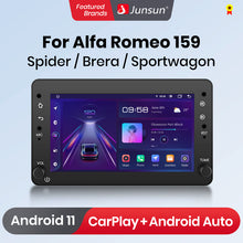 Junsun AI voice 4G LTE wireless CarPlay Android Auto Radio For Alfa Romeo 159 Brera Spider Sportwagon Car Intelligent Systems Multimedia player Stereo RDS BT 2 din autoradio GPS Navi screen
