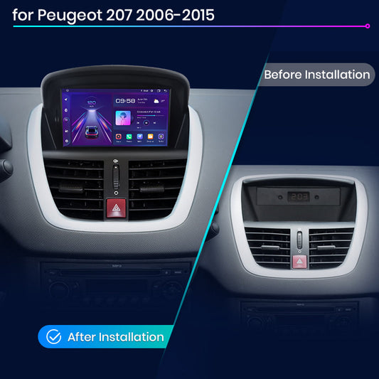 Junsun AI voice 4G LTE wireless CarPlay Android Auto Radio For  Peugeot 207 207CC 2006 - 2015 Car Intelligent Systems Multimedia player Stereo RDS BT 2 din autoradio GPS Navi screen
