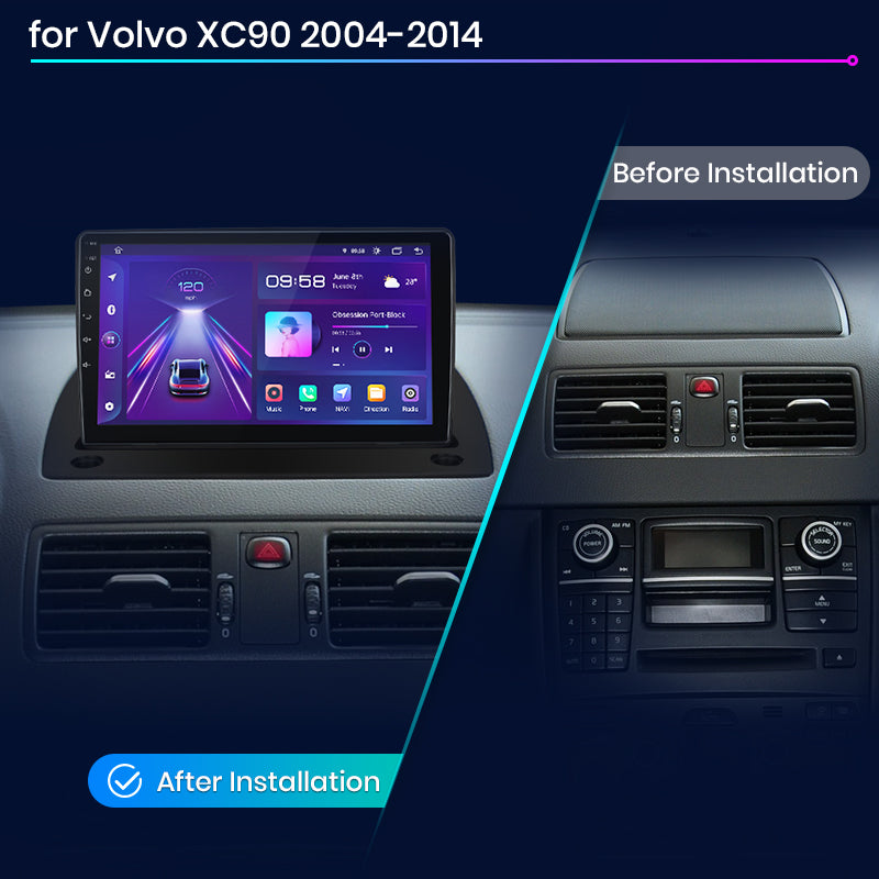 Junsun AI Voice 2 din Android Auto Radio For Volvo XC90 2004-2014 Carplay 4G Car Multimedia GPS 2din autoradio