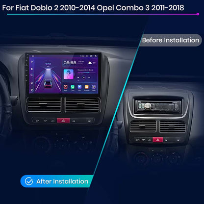 Junsun AI Voice 2 din Android Auto Radio For Fiat Doblo 2 2010-2014 Opel Combo 3 2011-2018 Carplay 4G Car Multimedia GPS 2din autoradio