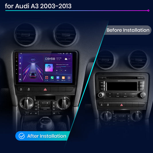 Junsun AI Voice 2 din Android Auto Radio dla Audi A3 8P 2003 - 2013 Carplay 4G Car Multimedia GPS 2din autoradio