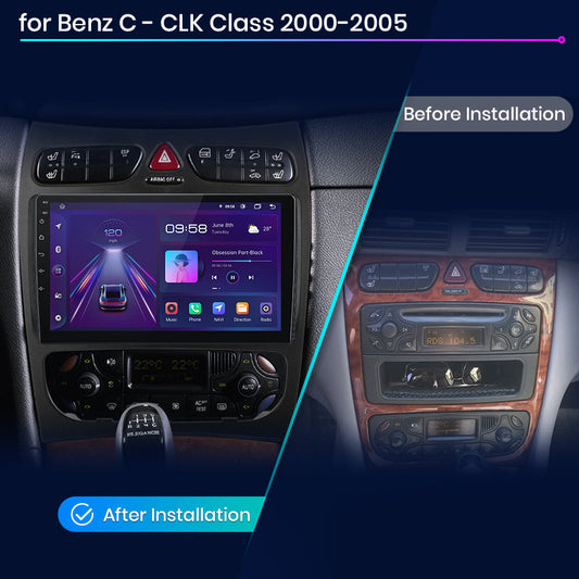 Junsun AI Voice 2 din Android Autoradio Für Mercedes Benz C Klasse CLK Klasse W203 W209 S203 A209 2000-2005 Carplay 4G Auto Multimedia GPS 2din autoradio