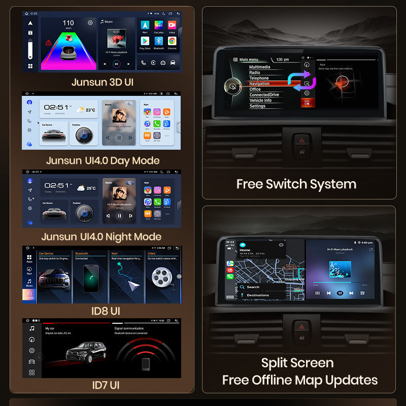 Junsun AI Voice 2 din Android Auto Radio For BMW E90 E91 E92 E93 2005-2012 Carplay 4G Car Multimedia GPS 2din autoradio