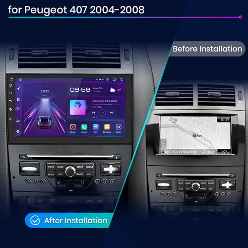 Junsun AI Voice 2 din Android Auto Radio For Peugeot 407 cc SW 407CC 2004 2005 2005 2006 2007 2008 2009 2010 2011 Carplay 4G Car Multimedia GPS 2din autoradio - Junsun Official Store