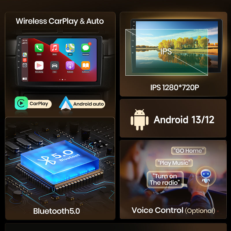 Junsun AI voice 4G LTE wireless CarPlay Android Auto Radio For  Audi A4 B9 B8 B7 B6 S4 RS4 SEAT Exeo Car Intelligent Systems Multimedia player Stereo RDS BT 2 din autoradio GPS Navi screen