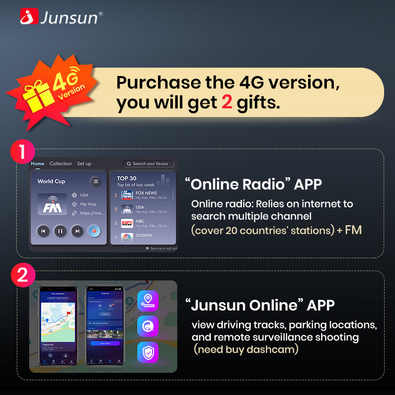 Junsun AI voice 4G LTE wireless CarPlay Android Auto Radio For Fiat Grande Punto 2005-2012 Car Intelligent Systems Multimedia player Stereo RDS BT 2 din autoradio GPS Navi screen