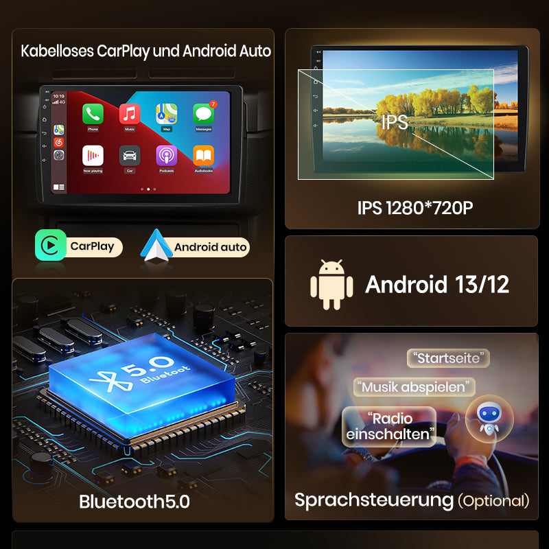 Radio de coche Junsun Android 13 con Carplay inalámbrico para Volkswagen Golf 5, 6, Polo, Passat B6, B7, Seat Skoda, Jetta, multimedia universal 
