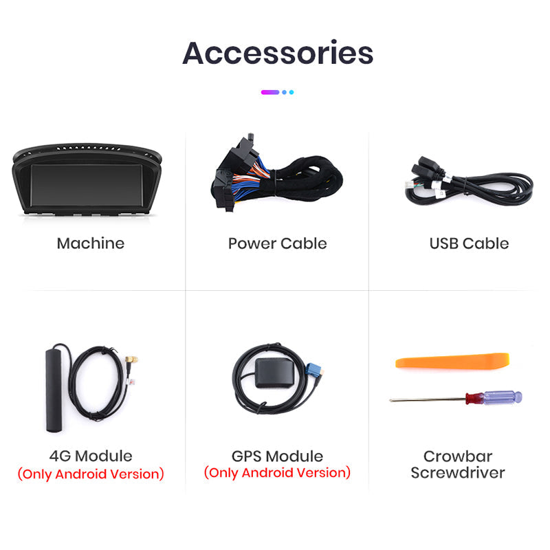 Junsun 8.8 Inch Wireless CarPlay Andorid Auto Car Radio For BMW 5 Series E60 E61 E62 2004-2010 4G WiFi BT Audio Head Unit