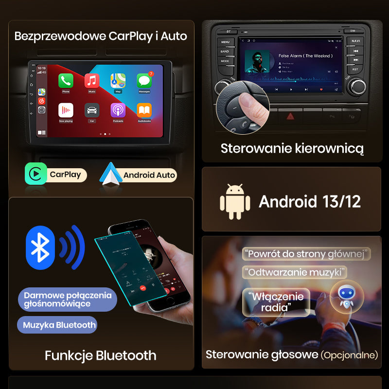 Junsun Drahtlose CarPlay Android Auto Radio FÜR Ford Focus S-Max Mondeo Galaxy C-Max Kuga RDS 4GWiFi GPS 2 din Bluetooth