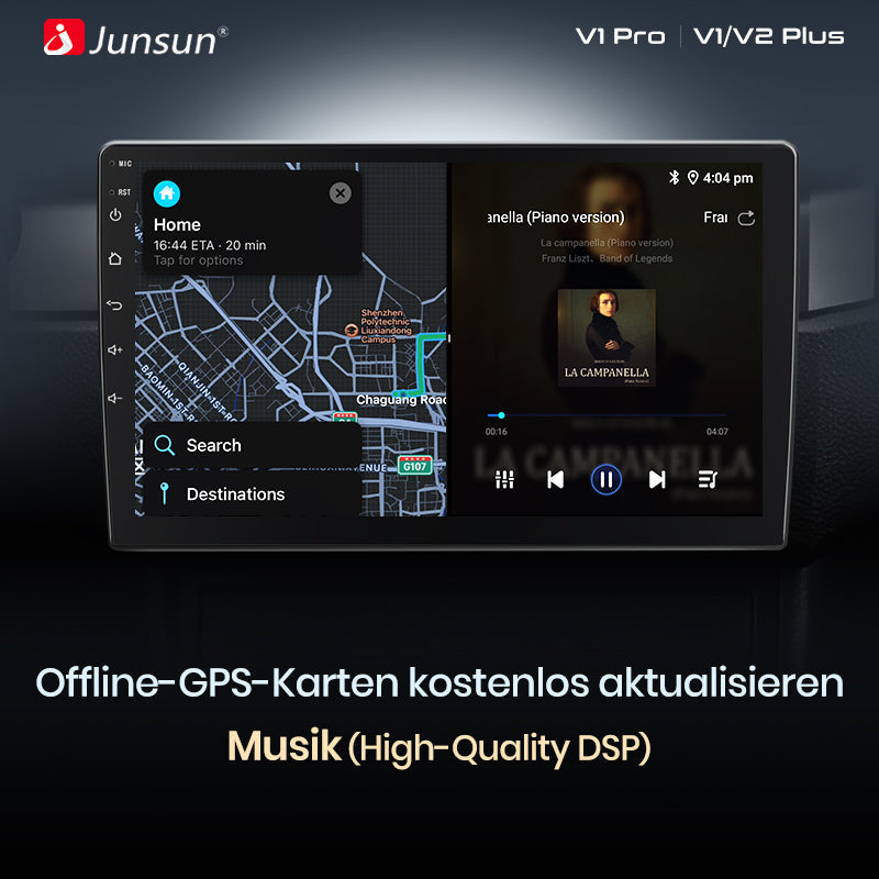 Junsun AI voice 4G LTE wireless CarPlay Android Auto Radio For Volkswagen Golf 5 6 Polo Passat B6 B7 Seat Skoda Jetta Car Intelligent Systems Multimedia player Stereo RDS BT 2 din autoradio GPS Navi screen