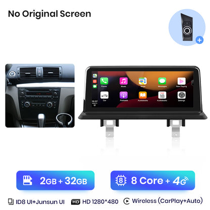 Junsun AI Voice Wireless CarPlay Car Radio Multimedia For BMW E81 E82 E87 E88 2005-2012 DSP GPS 8 Core GPS Autoradio