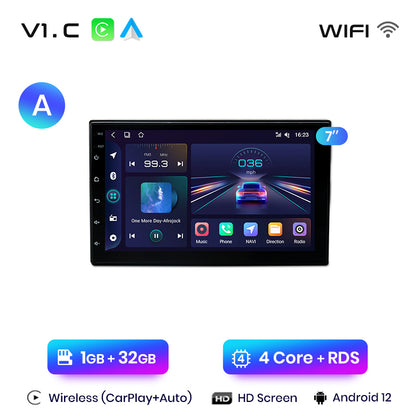 Junsun 7" 9" 10.1" Uniwersalne Radio CarPlay Android Auto dla VW Volkswagen Fiat Renault Nissan Hyundai 4G Car Multimedia autoradio