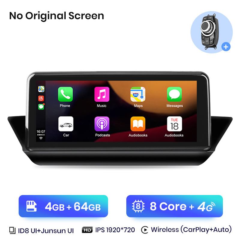 Junsun AI Voice Wireless CarPlay Car Radio Multimedia For BMW X1 E84 2009 2010 2011-2015 DSP Android Auto GPS 8 core autoradio