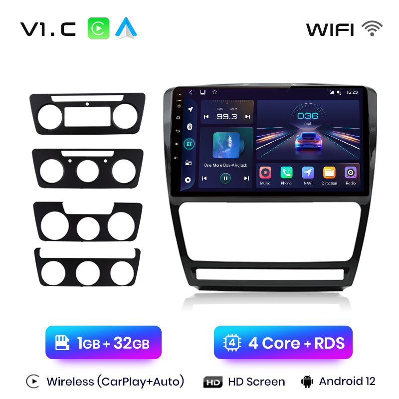 Junsun AI Voice 2 din Android Auto Radio For Skoda Octavia 2 A5 2008-2013 Carplay 4G Car Multimedia GPS 2din autoradio