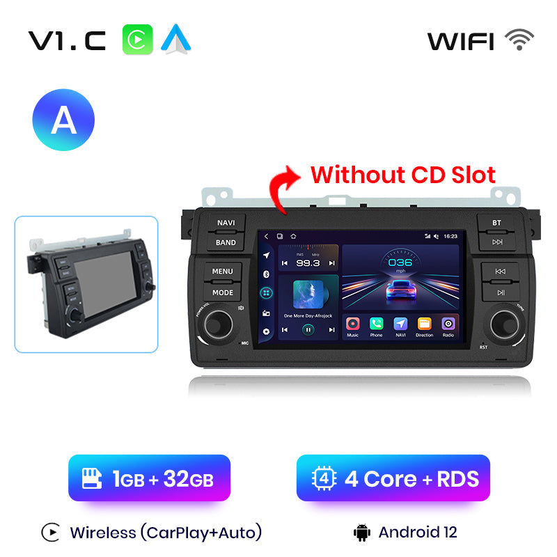 Junsun AI voice 4G LTE wireless CarPlay Android Auto Radio For BMW E46 M3 318/320/325/330/335 Car Intelligent Systems Multimedia player Stereo RDS BT 2 din autoradio GPS Navi screen
