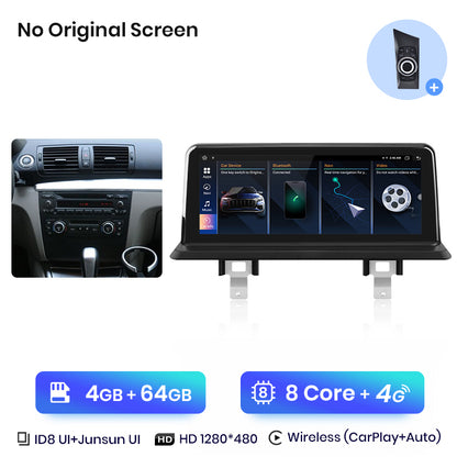 Junsun AI Voice Wireless CarPlay Car Radio Multimedia For BMW E81 E82 E87 E88 2005-2012 DSP GPS 8 Core GPS Autoradio