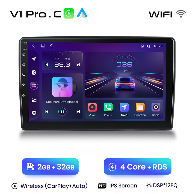 Radio Junsun AI Voice 2 DIN Android para Jeep Grand Cherokee 2004, 2005, 2006, 2007, Carplay 4G, GPS, multimedia, 2 DIN