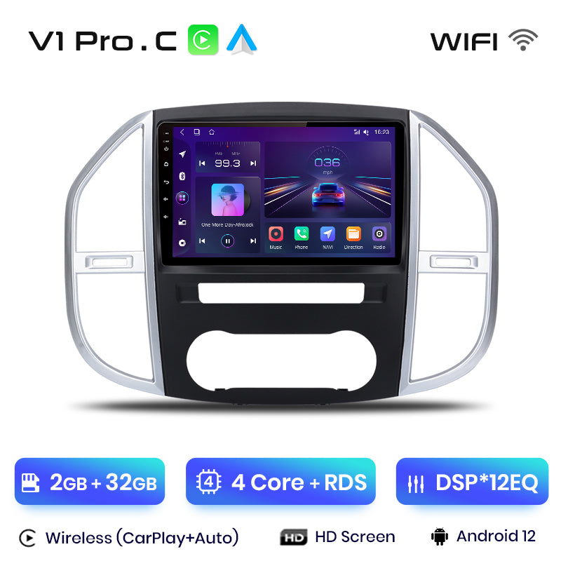 Junsun AI Voice 2 din Android Auto Radio For Mercedes Benz Vito W447 2014-2020 Carplay 4G Car Multimedia GPS 2din autoradio