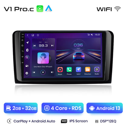 Junsun AI Voice 2 din Android Auto Radio For Mercedes Benz M-Class W164 GL-Class X164 ML GLCarplay 4G Car Multimedia GPS 2din autoradio