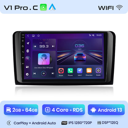 Junsun AI Voice 2 din Android Auto Radio For Mercedes Benz M-Class W164 GL-Class X164 ML GLCarplay 4G Car Multimedia GPS 2din autoradio