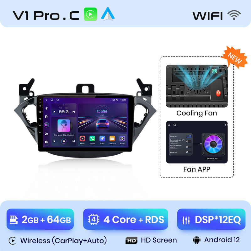 Junsun AI Voice 2 din Android Auto Radio For Opel Corsa E 2015- 2019 Carplay 4G Car Multimedia GPS 2din autoradio