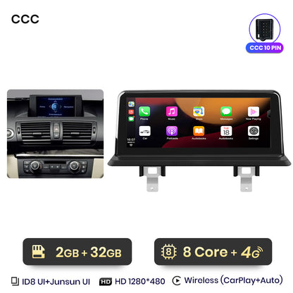 Junsun AI Voice Wireless CarPlay Car Radio Multimedia For BMW E81 E82 E87 E88 2005-2012 DSP GPS 8 Core GPS Autoradio