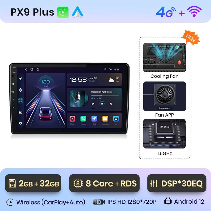 Junsun V1pro AI Voice 2 din Android Auto Radio For Fiat 500L 2012-2017 Carplay 4G Car Multimedia GPS 2din autoradio