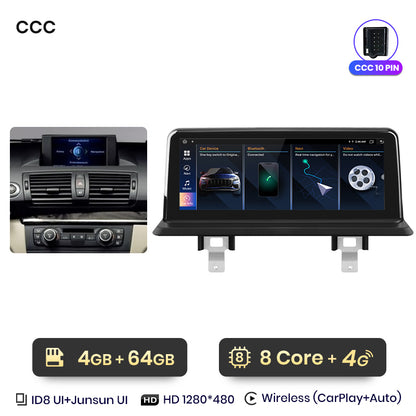 Junsun AI Voice Wireless CarPlay Car Radio Multimedia For BMW E81 E82 E87 E88 2005-2012 DSP GPS 8 Core GPS Autoradio