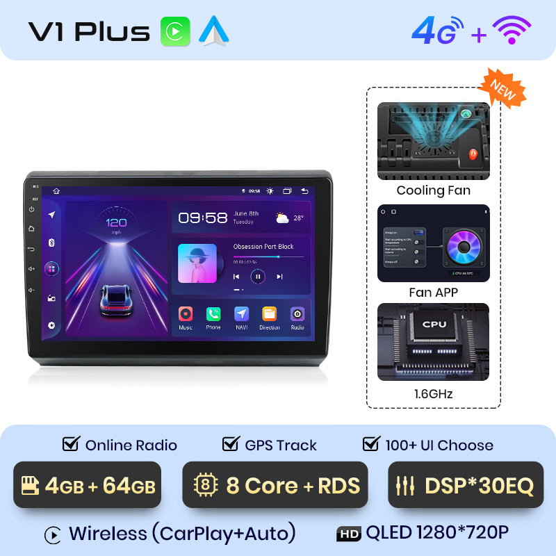 Junsun AI Voice 2 din Android Auto Radio dla VOLKSWAGEN CADDY 2005-2015 Carplay 4G Car Multimedia GPS 2din autoradio