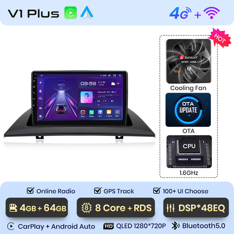 Junsun AI Voice 2 din Android Auto Radio For BMW X3 E83 2003 - 2011 Carplay 4G Car Multimedia GPS 2din autoradio