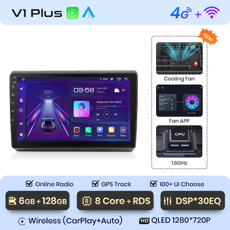 Junsun AI Voice 2 din Android Auto Radio dla VOLKSWAGEN CADDY 2005-2015 Carplay 4G Car Multimedia GPS 2din autoradio
