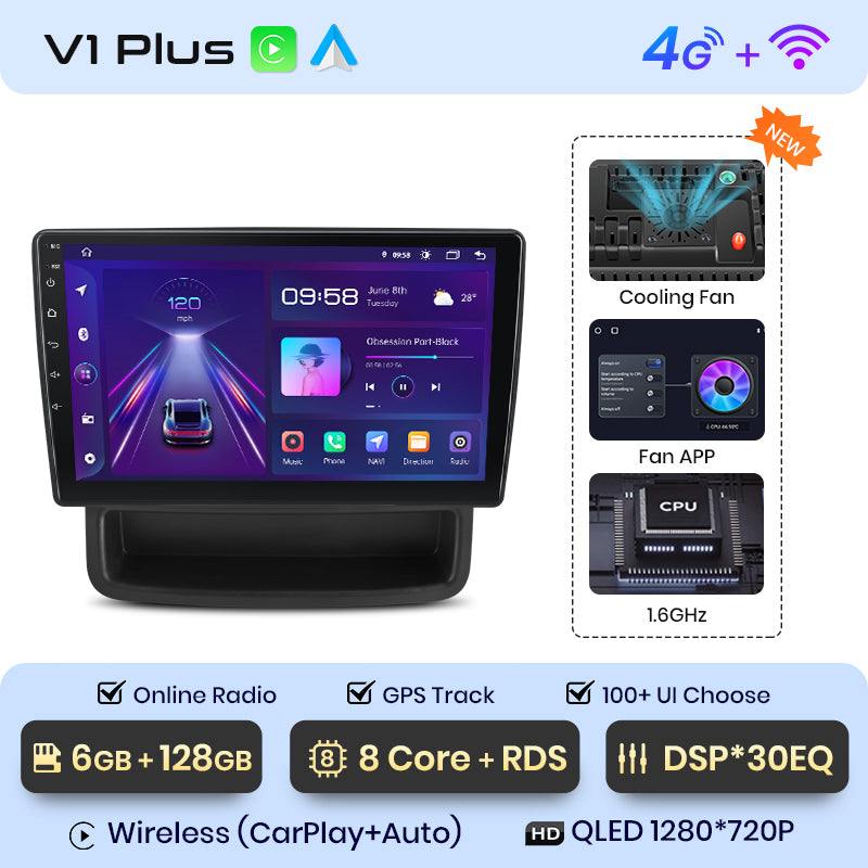 Junsun AI Voice 2 din Android Auto Radio dla Renault Trafic Nissan Primastar Opel Vivaro 2010 - 2014 Carplay 4G Car Multimedia GPS 2din autoradio