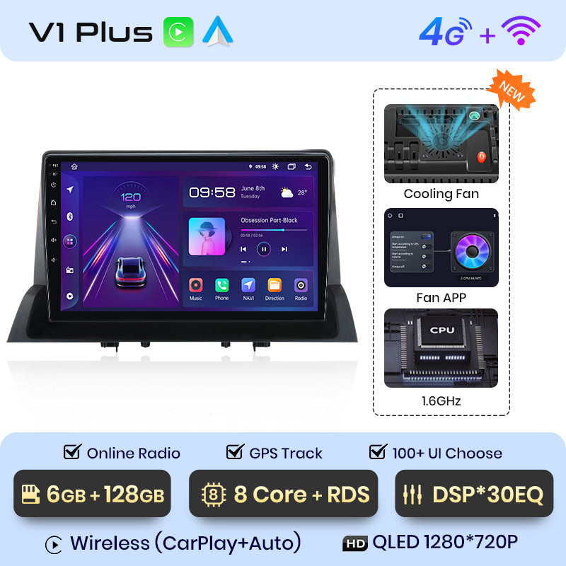 Junsun AI Voice 2 din Android Auto Radio For Mazda 6 2002 2003 2004 2005 2006 2007 2008 Carplay 4G Car Multimedia GPS 2din autoradio