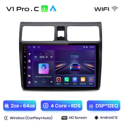 Junsun AI Voice 2 din Android Auto Radio For Suzuki Swift 2003 2004 2005 2006 2007 2008 - 2010Carplay 4G Car Multimedia GPS 2din autoradio