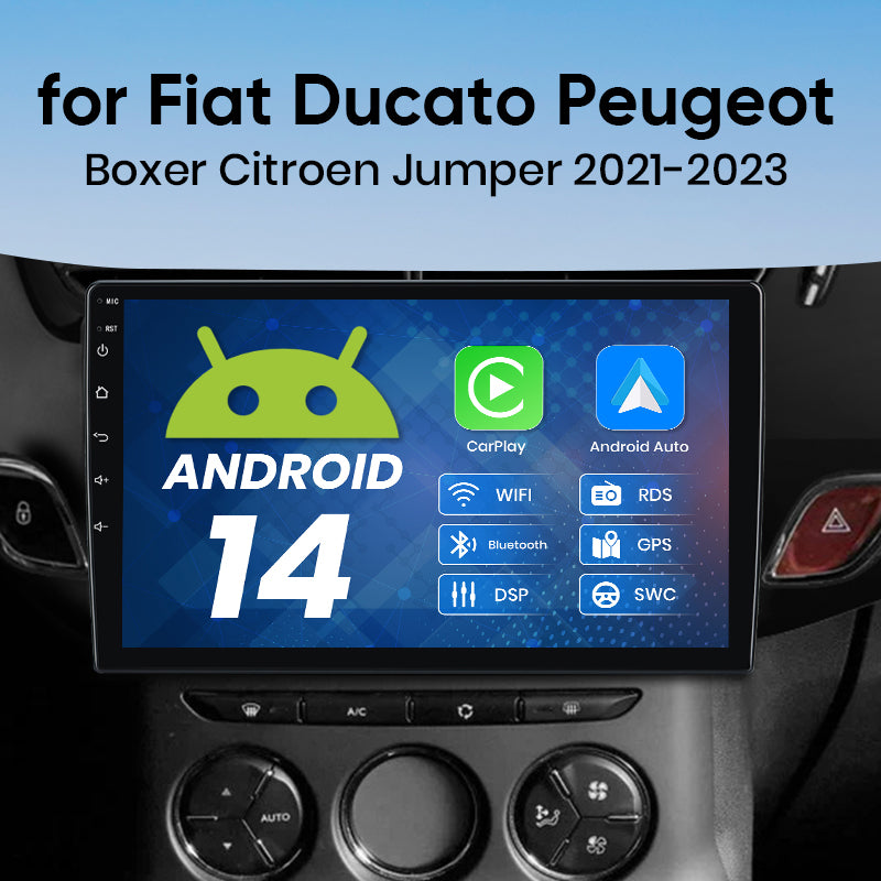 AWESAFE Wireless CarPlay Android Auto Autoradio For Fiat Ducato Peugeot Boxer 2 Citroen Jumper 2 2006 -2023 - Junsun Official Store