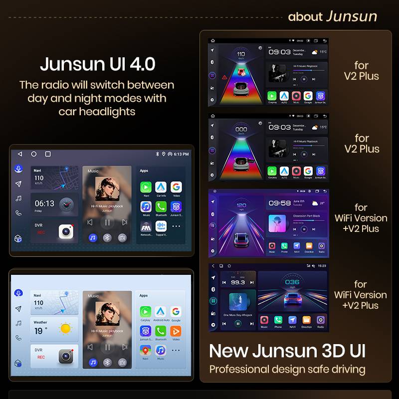 Junsun AI voice 4G LTE wireless CarPlay Android Auto Radio For VW Golf 7 2013-2017 Car Intelligent Systems Multimedia player Stereo RDS BT 2 din autoradio GPS Navi screen