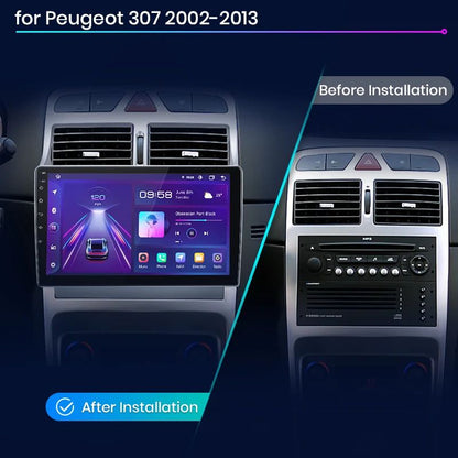 Junsun AI voice 4G LTE wireless CarPlay Android Auto Radio For Peugeot 307 307CC 307SW 2002 - 2013 Car Intelligent Systems Multimedia player Stereo RDS BT 2 din autoradio GPS Navi screen