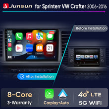 Junsun Wireless CarPlay Car Radio For Mercedes-Benz Sprinter VW Crafter 2006 2007-2016 Android Multimedia