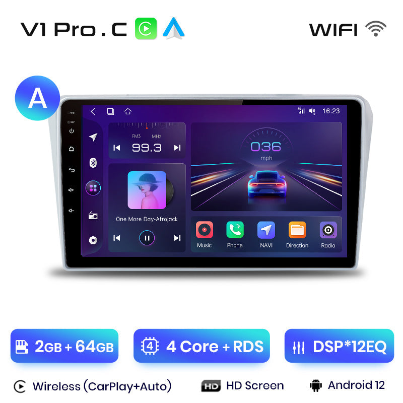 Junsun AI Voice 2 din Android Auto Radio For Toyota Avensis T25 2002 - 2008 Carplay 4G Car Multimedia GPS 2din autoradio