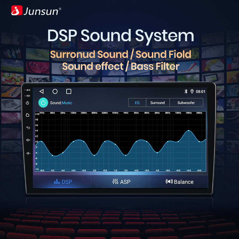Radio Junsun AI Voice 2 DIN Android para Jeep Grand Cherokee 2004, 2005, 2006, 2007, Carplay 4G, GPS, multimedia, 2 DIN