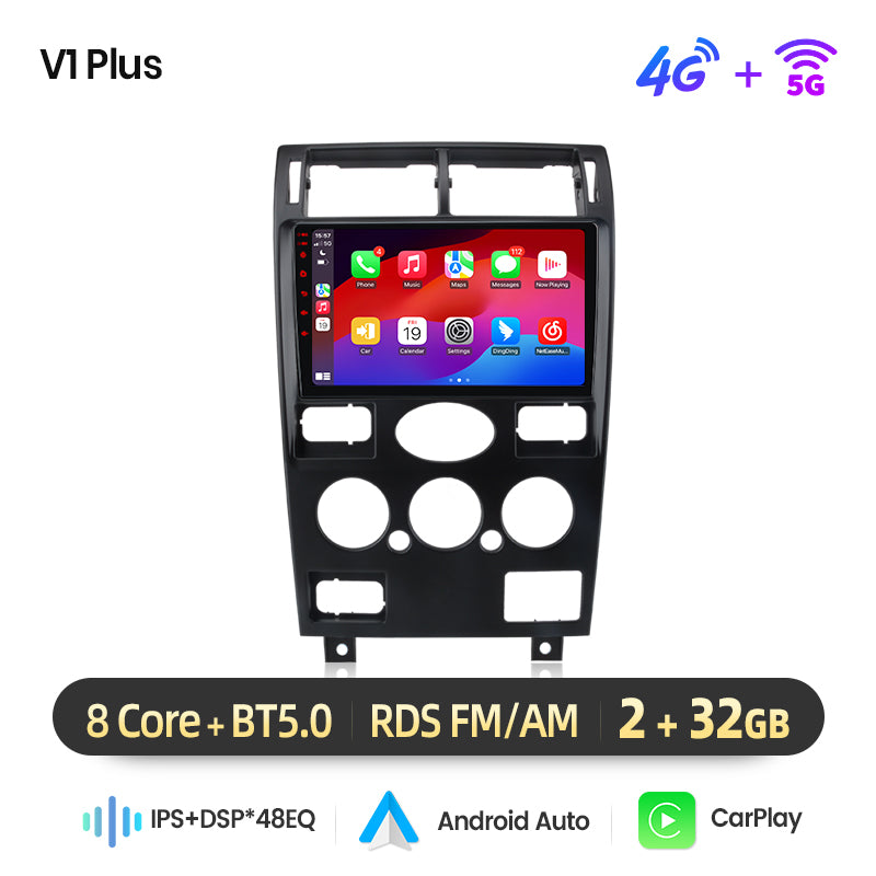 Junsun AI voice 4G LTE wireless CarPlay Android Auto Radio For Ford Mondeo 3 2000 -2007 Car Intelligent Systems Multimedia player Stereo RDS BT 2 din autoradio GPS Navi screen