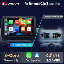 Junsun Wireless CarPlay Car Radio For Renault Clio 3 2005 2006 2007-2014 Android Multimedia
