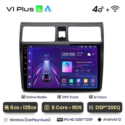Junsun AI Voice 2 din Android Auto Radio For Suzuki Swift 2003 2004 2005 2006 2007 2008 - 2010Carplay 4G Car Multimedia GPS 2din autoradio