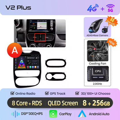 Junsun AI Stimme 2 din Android Auto Radio Für Renault Clio 4 ZOE 2012-2019 Carplay 4G Auto Multimedia GPS 2din autoradio