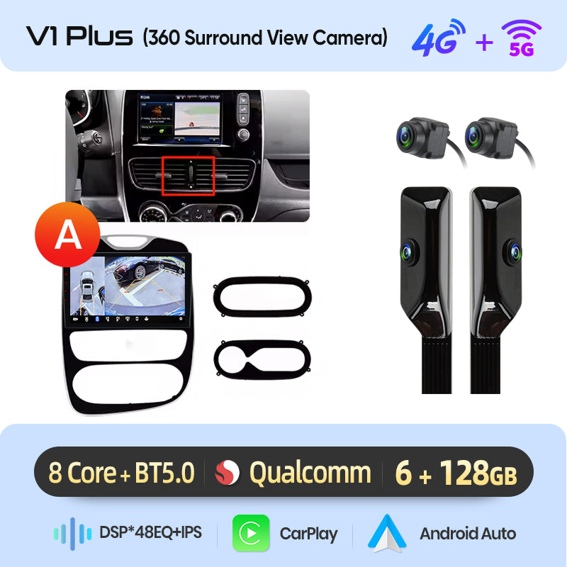 Junsun AI Stimme 2 din Android Auto Radio Für Renault Clio 4 ZOE 2012-2019 Carplay 4G Auto Multimedia GPS 2din autoradio