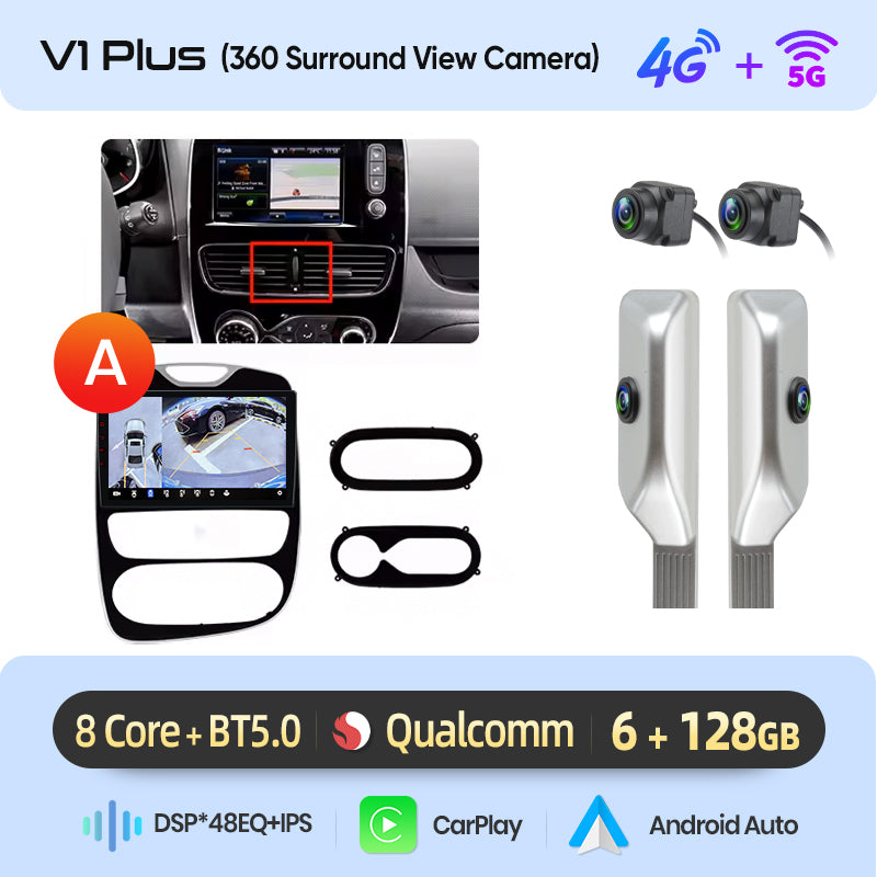 Junsun AI Stimme 2 din Android Auto Radio Für Renault Clio 4 ZOE 2012-2019 Carplay 4G Auto Multimedia GPS 2din autoradio