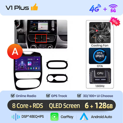 Junsun AI Stimme 2 din Android Auto Radio Für Renault Clio 4 ZOE 2012-2019 Carplay 4G Auto Multimedia GPS 2din autoradio