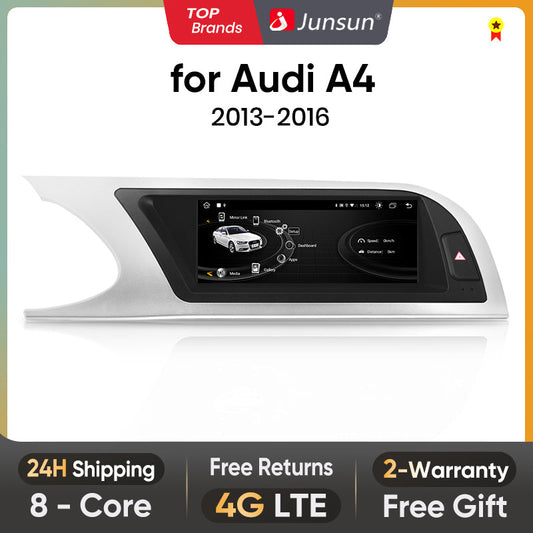 Junsun 8.8 inch Wireless CarPlay Andorid Auto Car Radio Multimedia For Audi A4 A4L B8 2009-2016 Navigation Autoradio