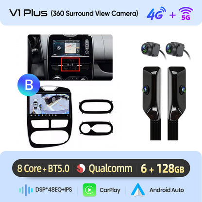 Junsun AI Stimme 2 din Android Auto Radio Für Renault Clio 4 ZOE 2012-2019 Carplay 4G Auto Multimedia GPS 2din autoradio